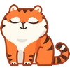 Эмодзи Тигренок Персик
