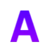 Фиолетовый шрифт