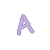 Эмодзи Фиолетовый шрифт