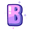 Эмодзи violet font