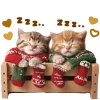 Эмодзи Зимние котики