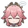 Эмодзи yae miko emoji
