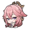 Эмодзи yae miko emoji