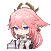 Эмодзи yae miko emoji