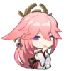 Эмодзи yae miko emoji