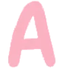 Розовый шрифт