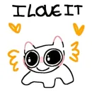 Стикер kitty