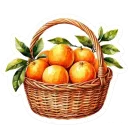 Стикер Акварельная зима