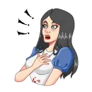 Стикер Alice Madness Returns