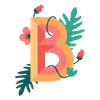 Стикер Nature Alphabet
