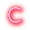 Стикер Alphabets Neon