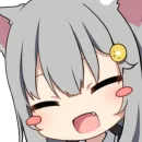 Стикер Amashiro Natsuki Ears Twitch Nacho Emotion 1.2