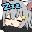 Стикер Amashiro Natsuki Ears Twitch Nacho Emotion 1.2