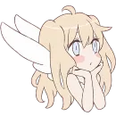 Стикер Девушка Ангел