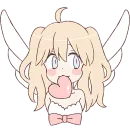 Стикер Девушка Ангел