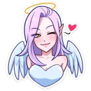 Стикер Ангелица Вайолет