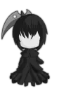 Стикер Anime Chibi-goth