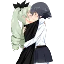 Стикер Anime Hugs, Kisses & Random