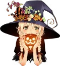 Стикер Anime Halloween