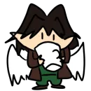 Стикер Рисованный челик