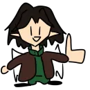 Стикер Рисованный челик