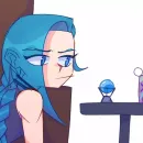 Стикер 𝐚𝐫𝐜𝐚𝐧𝐞 𝐦𝐨𝐨𝐝