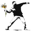 Стикер Banksy love