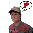 Стикер BACK TO THE FUTURE