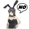 Стикер BUNNY GIRL SENPAI