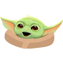 Стикер Baby Yoda -