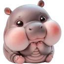 Стикер Малыш бегемотик