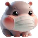 Стикер Малыш бегемотик