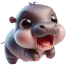 Малыш бегемотик