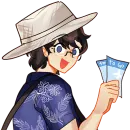 Стикер Батлер в отпуске