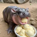 Стикер Бегемотик