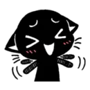 Стикер Black cat