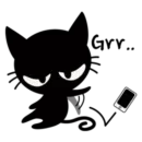 Стикер Black cat