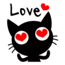 Стикер Black cat