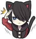 Стикер Black Kitten