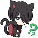 Стикер Black Kitten