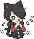 Стикер Black Kitten