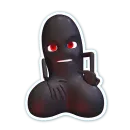 Стикер BlackSmileyKher