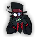 Стикер Black H