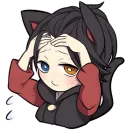 Черный котенок