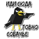 Стикер Дрозд Мерл