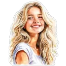 Стикер Blonde