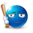 Стикер Blue Emoji