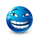 Стикер Blue Emoji