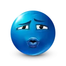 Стикер Blue Emoji