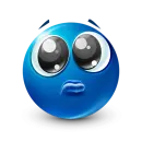 Стикер Blue faces